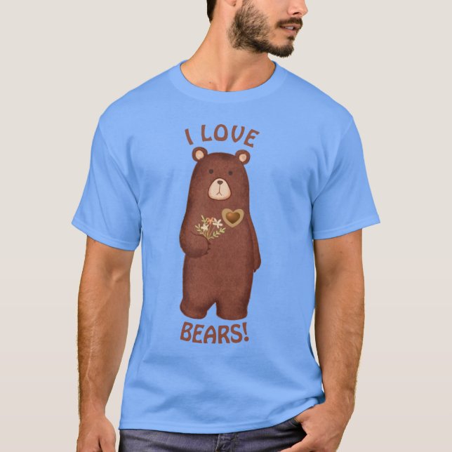 T-SHIRT J'ADORE LES OURS ! (Devant)