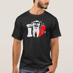 T-shirt J'adore les paresseux     J'aime les paresseux    