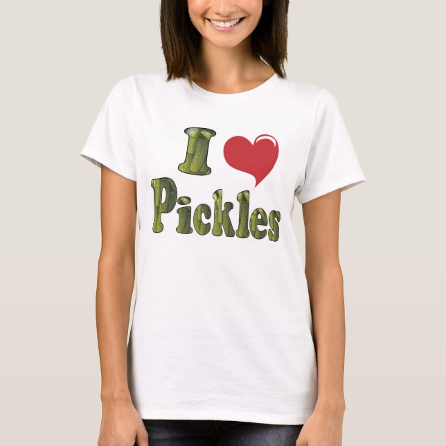 T-shirt J'adore les pickles (Devant)