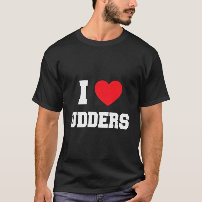T-shirt J'adore les pis (Devant)