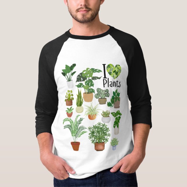 T-shirt J'adore les plantes (Devant)