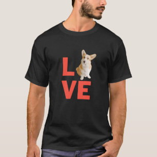 T-shirt J'adore les propriétaires de chiens Welsh Corgi et