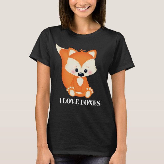 T-shirt J'adore les renards (Devant)