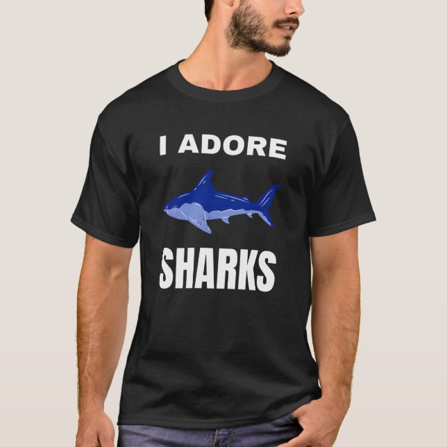 T-shirt J'adore les requins (Devant)