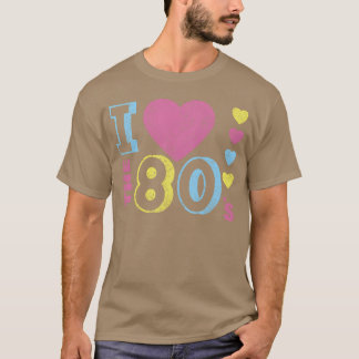 T-shirt j'adore les rétros des années 80