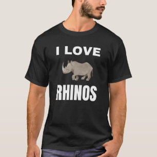 T-shirt J'adore les rhinocéros