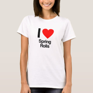 T-shirt j'adore les rouleaux de printemps