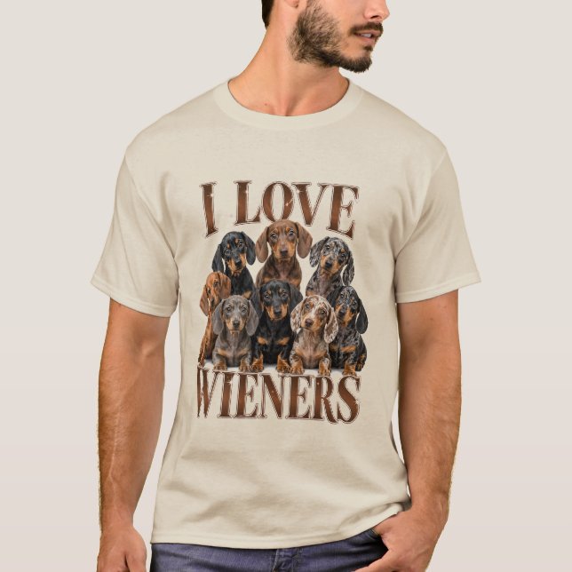 T-shirt J'adore les saucisses (Devant)