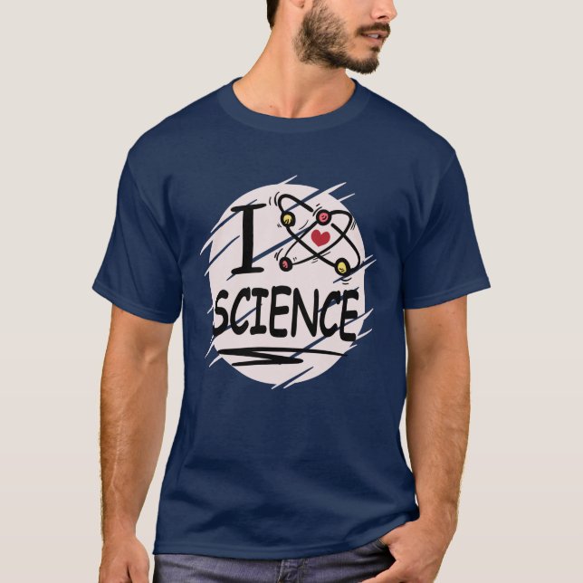T-shirt J'adore les sciences (Devant)