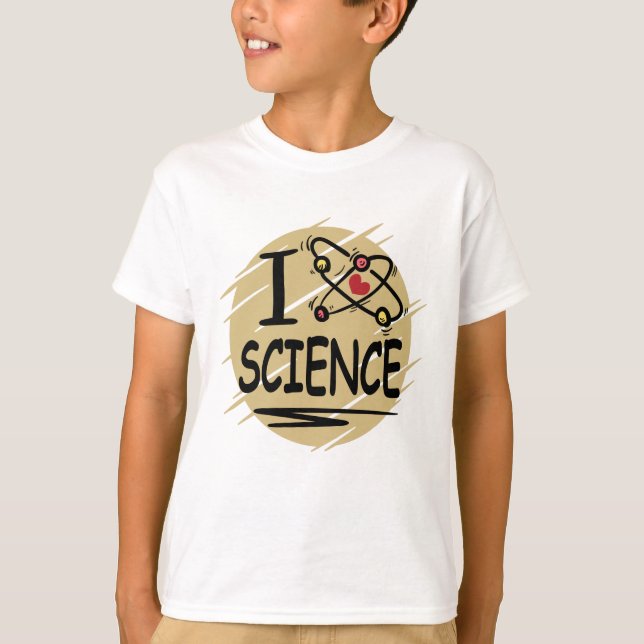 T-shirt J'adore les sciences (Devant)