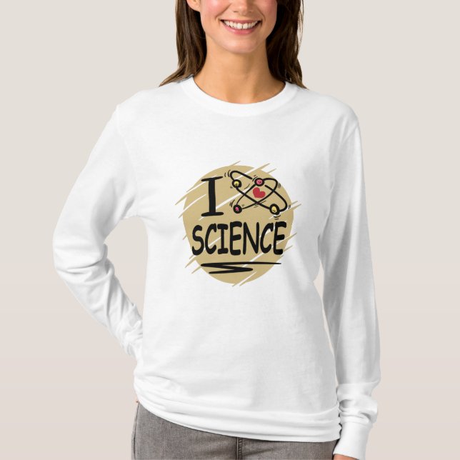 T-shirt J'adore les sciences (Devant)