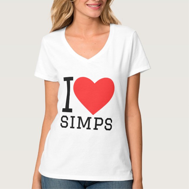 T-shirt J'adore les simps (Devant)