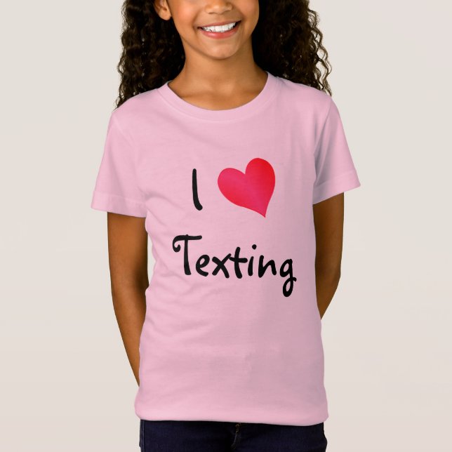 T-Shirt J'adore les SMS (Devant)