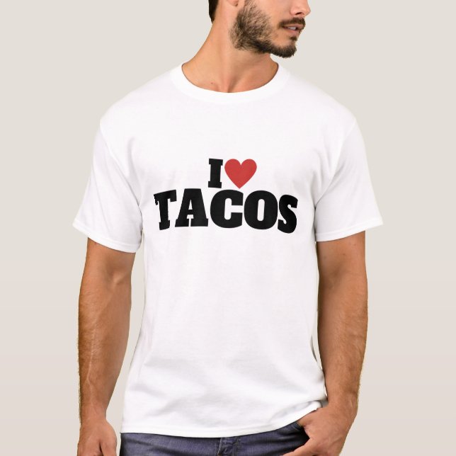 T-shirt J'adore les Tacos (Devant)