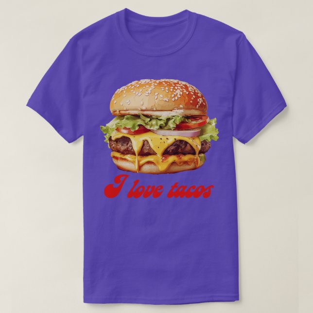 T-shirt J'adore les Tacos (Design devant)