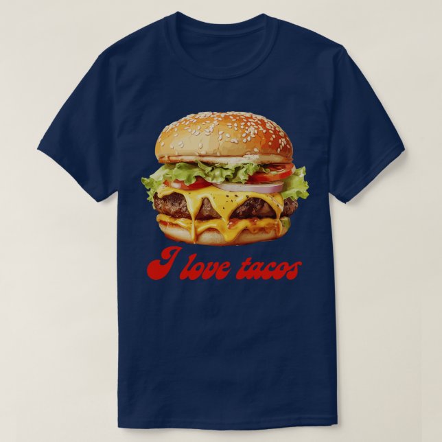 T-shirt J'adore les Tacos (Design devant)