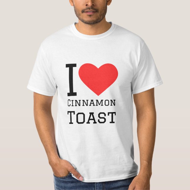 T-shirt J'adore les toasts à la cannelle (Devant)