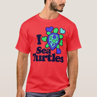T-shirt J'adore les tortues de mer