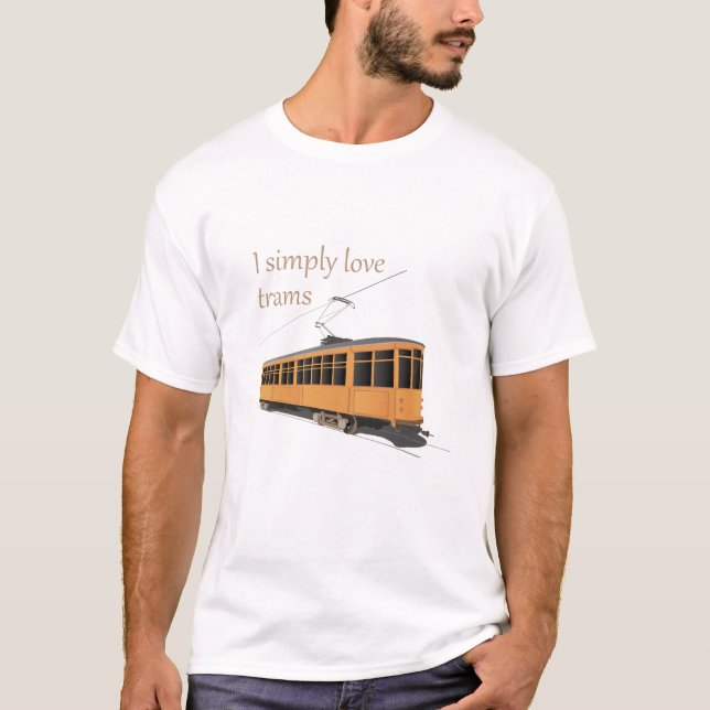 T-shirt J'adore les tramways (Devant)