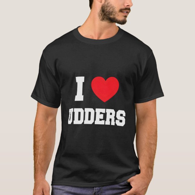T-shirt J'adore les Udders (Devant)