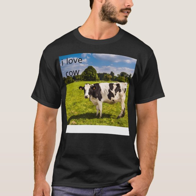 T-shirt J'adore les vaches (Devant)