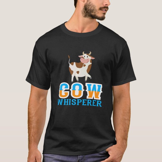 T-shirt J'adore les vaches chuchoteur de vaches (Devant)
