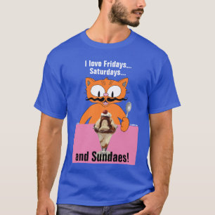 T-shirt J'adore les vendredis samedis et dimanches ! Été a