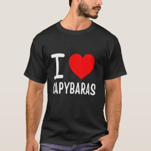 T-shirt J'adore les vêtements de capybaras