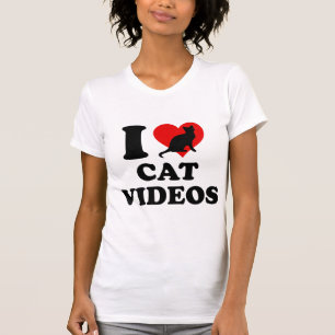 T-shirt J'adore les vidéos de chats
