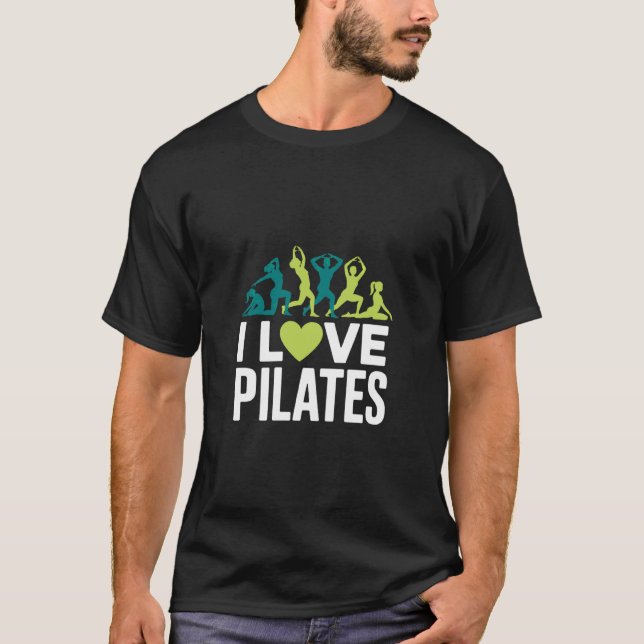 T-shirt J'adore l'exercice de yoga Pilates (Devant)