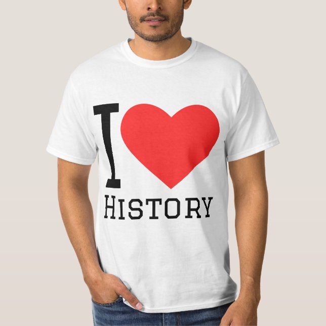 T-shirt J'adore l'histoire  (Devant)