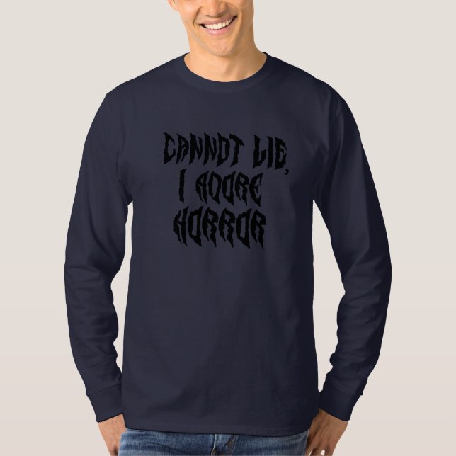 T-shirt J'adore l'horreur  (Devant)