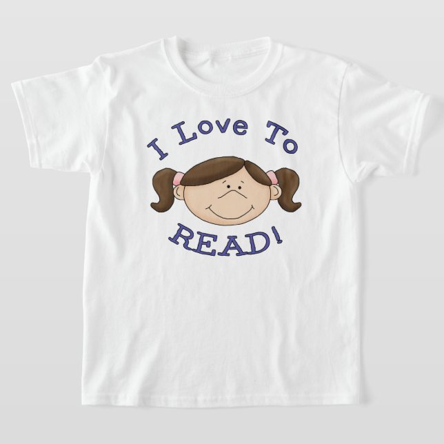 T-shirt J'adore lire la fille (Poser)