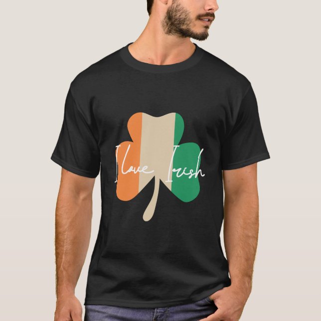 T-shirt J'adore l'Irlandais ! (Devant)