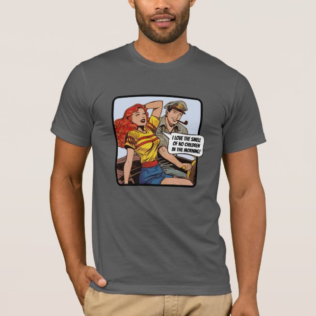 T-shirt J'adore l'odeur d'absence d'enfants le matin ! (Devant)