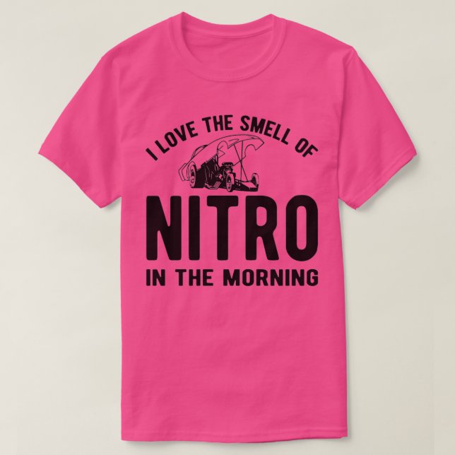 T-shirt J'adore l'odeur du nitro le matin (Design devant)
