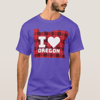 T-shirt J'adore l'Oregon vintage