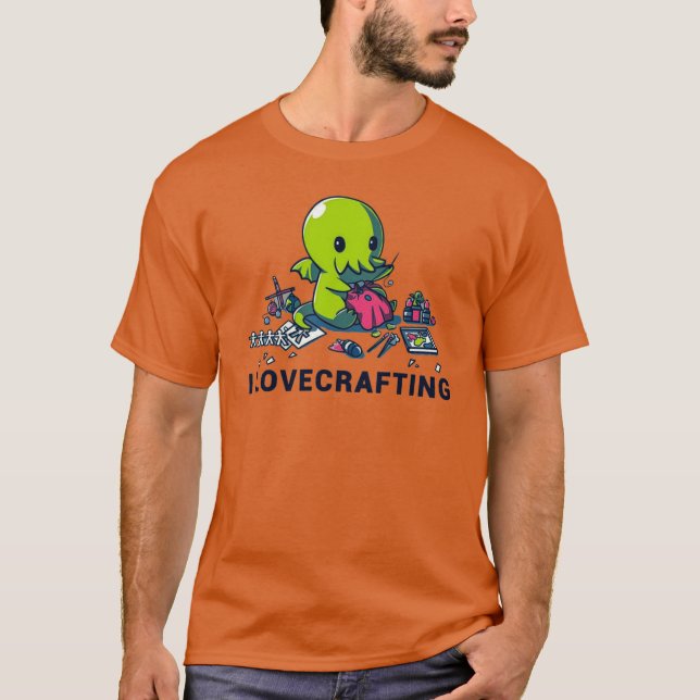 T-shirt J'adore Lovecrafting ami (Devant)