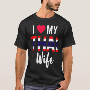 T-shirt J'adore ma femme thaïlandaise Valentines Day