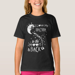 T-shirt J'adore ma maman jusqu'à la lune et retour