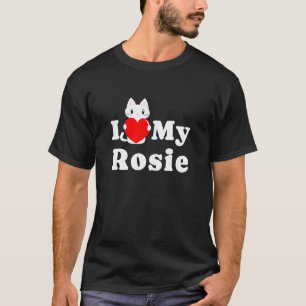 T-shirt J'adore ma Rosie propriétaire de chat animal famil