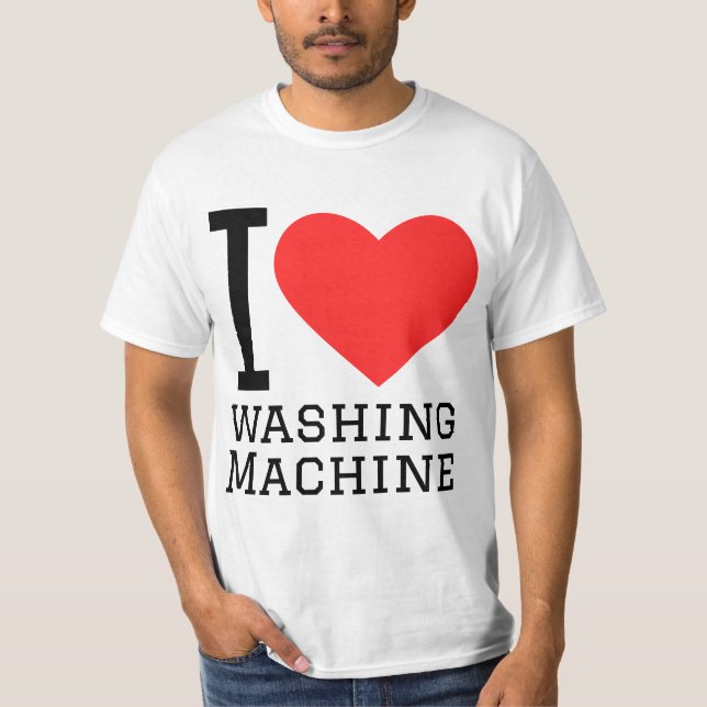 T-shirt J'adore machine à laver (Devant)