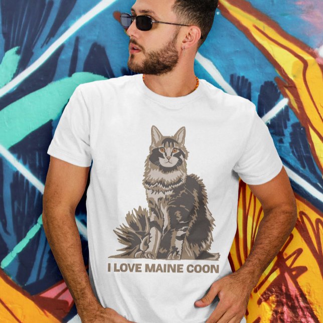 T-SHIRT J'ADORE MAINE COON (Créateur téléchargé)
