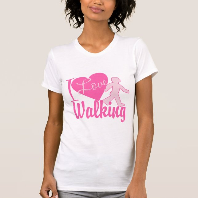 T-shirt J'adore marcher (Devant)