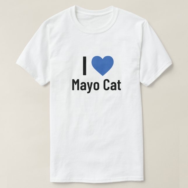 T-shirt j'adore mayo cat (Design devant)
