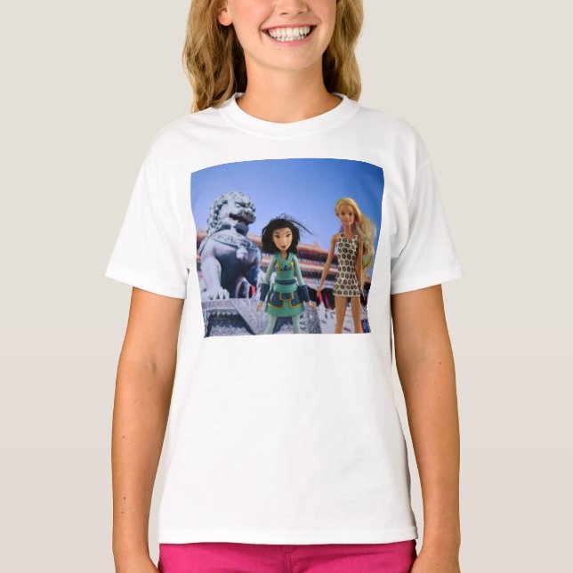 T-shirt J'adore mes poupées. (Devant)