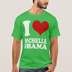 T-shirt J'adore Michelle Obama démocrate libérale
