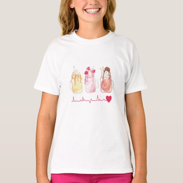 T-shirt J'adore milkshake (Devant)