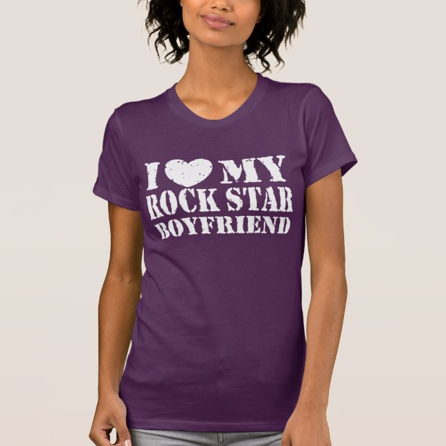 T-shirt J'adore mon ami rock Star (Devant)