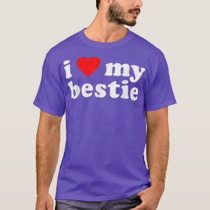 T-shirt J'ADORE MON BESTIE Meilleur Ami BFF mignonne Match